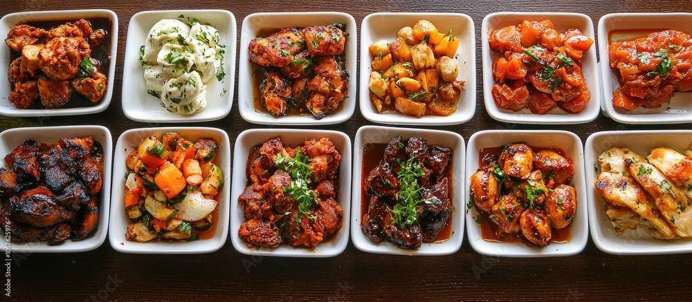 Tapas Selection Of Latin Dishes Chorizo Al Vino Higados De Pollo Chicken And Chorizo Tomates Al Ajillo Arroz Con Pollo Camarones Enchilhados Patatas A Ala Riojana And Stuffed Mushrooms Tapas Selection Of Latin Dishes Chorizo Al Vino Higados De Pollo Chicken And Chorizo Tomates Al Ajillo Arroz Con Pollo Camarones Enchilhados Patatas A Ala Riojana And Stuffed Mushrooms