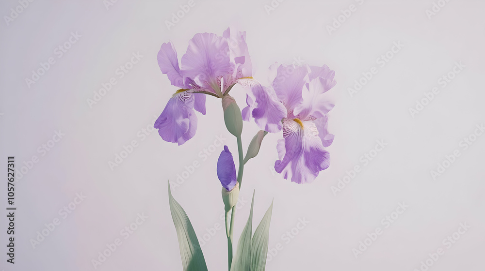 A delicate purple iris flower against a soft background, capturing nature's beauty. A delicate purple iris flower against a soft background, capturing nature's beauty.