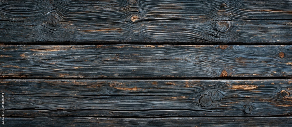 Fototapeta premium Grunge Dark Wooden Background With Old Rough Timber Grey Brown Color Rustic Style Close Up Photo From A Vintage Building In A Russian Countryside