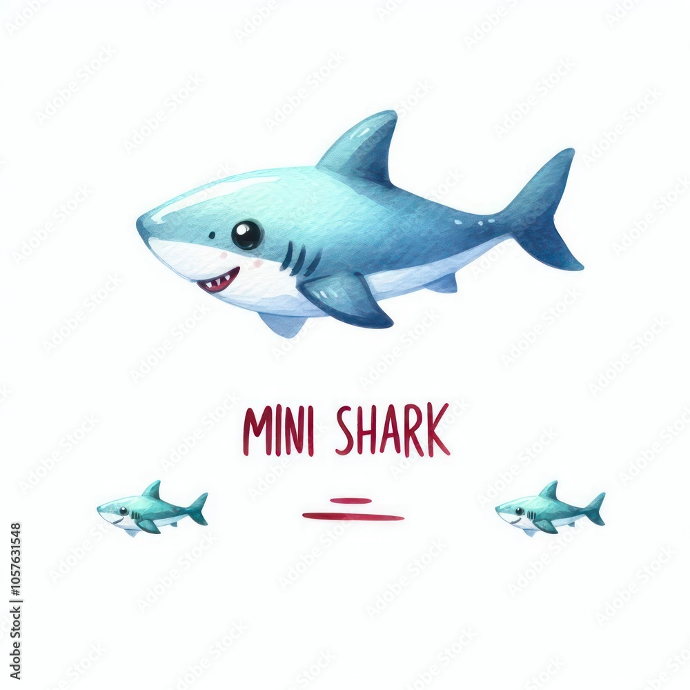 Obraz premium shark isolated on white background 7