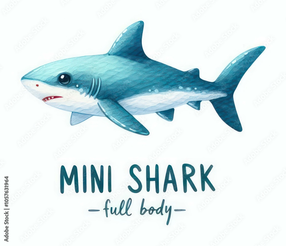 Obraz premium shark isolated on white background 6