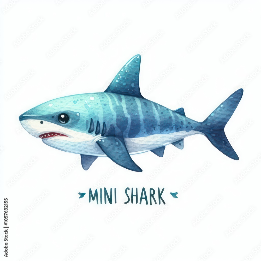 Obraz premium shark isolated on white background 3