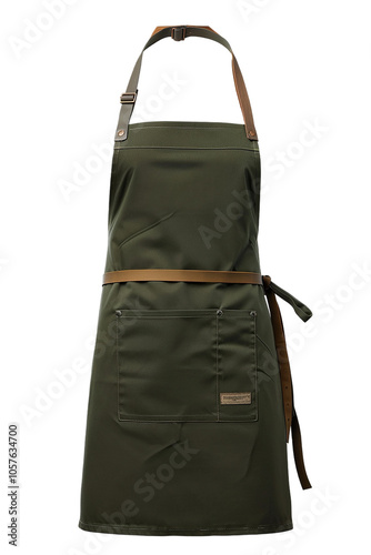 Olive Green Gardening or Workshop Utility Apron with Pockets