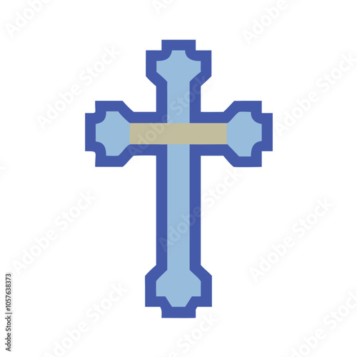 Christian cross icon