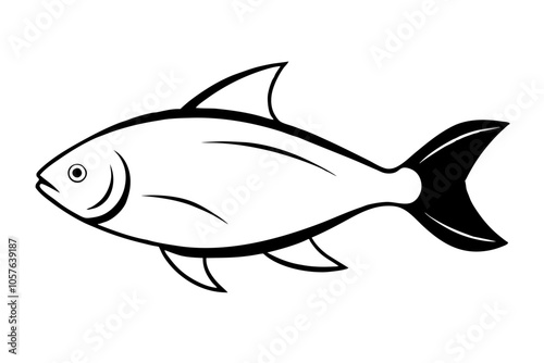 Fish Silhouettes Vector Illustration - Stencil SVG Designs