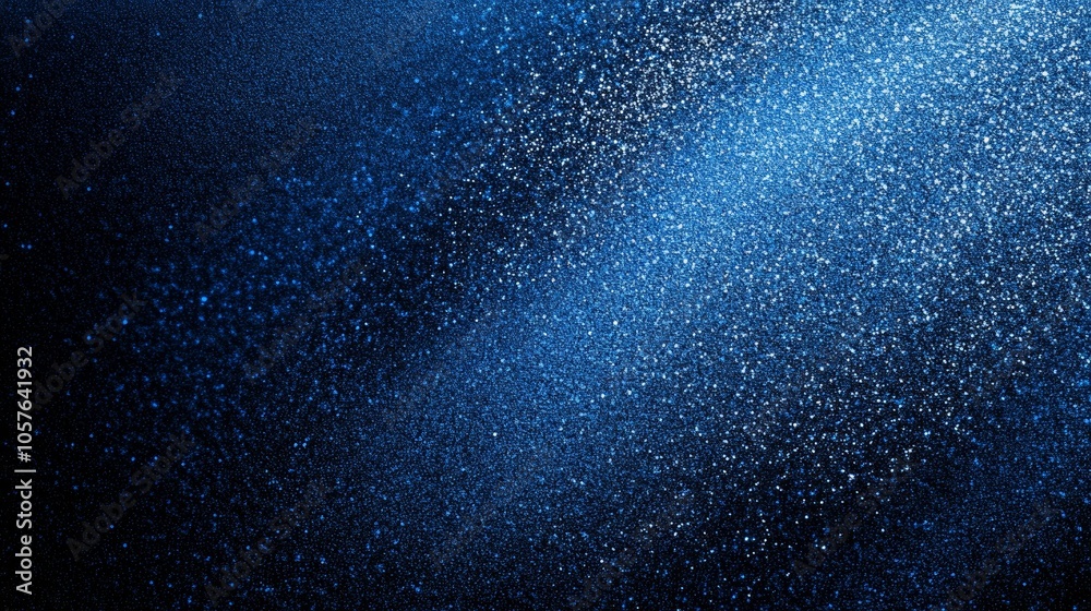 Obraz premium Blue sky with a lot of stars and a blue background