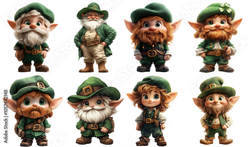 St. Patrick's Day Cartoon Leprechaun Collection
