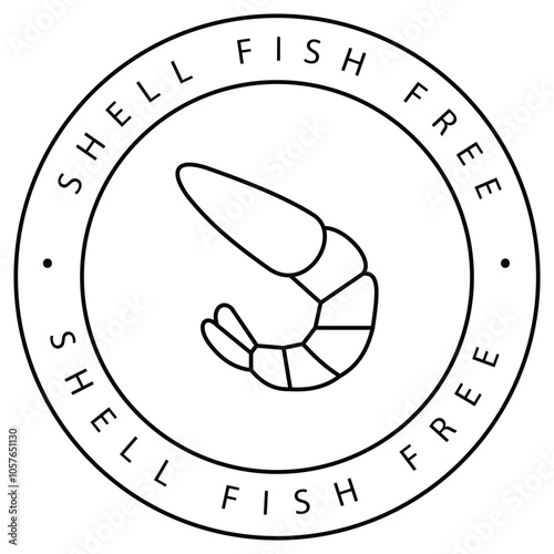 Organic Eco-Friendly Shellfish Vector Icon Design