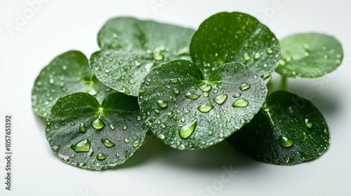 Wallpaper Mural Beauty plant Centella asiatica with dew drops  Torontodigital.ca