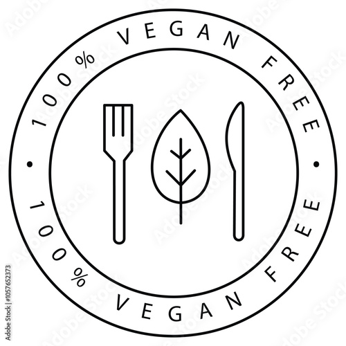 Sustainable Vegan Living VEctor Icon Design