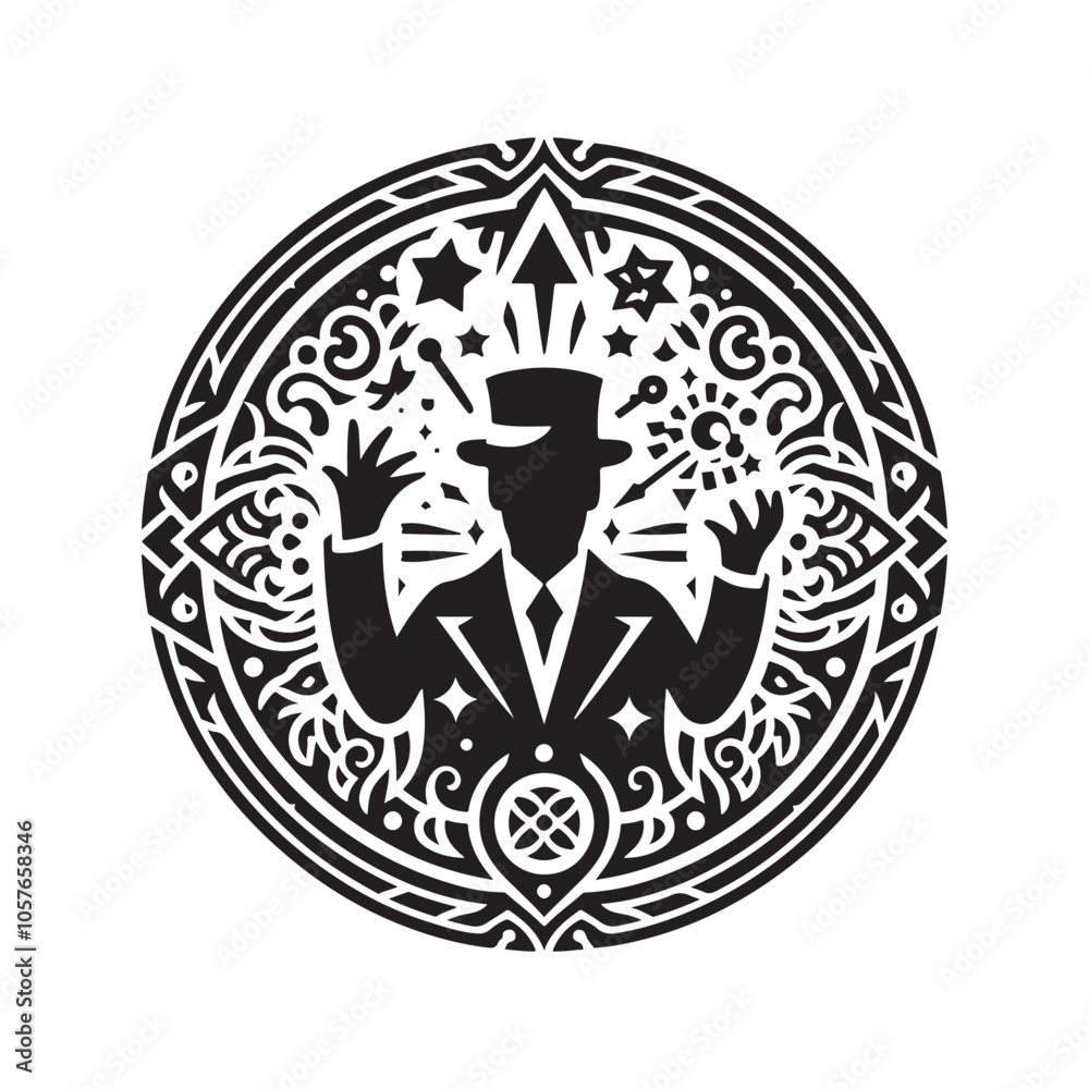 Enchanting Magician Silhouette Vectors for Posters, T-Shirts & More Enchanting Magician Silhouette Vectors for Posters, T-Shirts & More