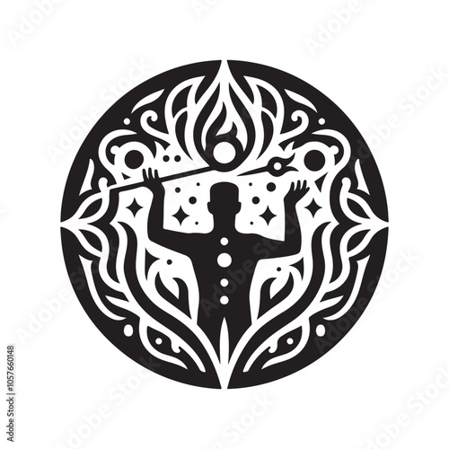 Enchanting Magician Silhouette Vectors for Posters, T-Shirts & More