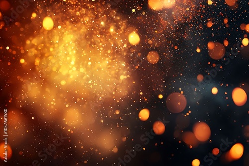 Fire Particles: An artistic representation of glowing embers against a dark background.