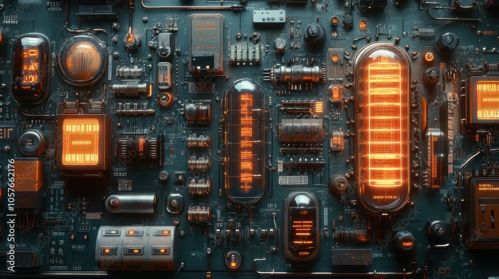 ultra complex fpc electrical board connected to many capacitors and nixie tubes extremely detailed cut sections graphs and information, many layer graphs and detailed, ultra complex fpc electrical board connected to many capacitors and nixie tubes extremely detailed cut sections graphs and information, many layer graphs and detailed,