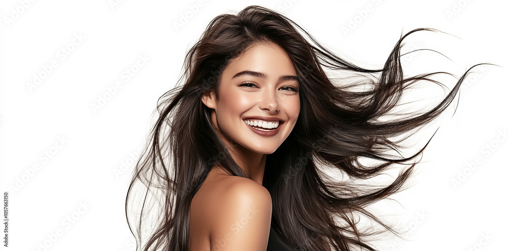 beautiful woman with long dark hair beautiful woman with long dark hair