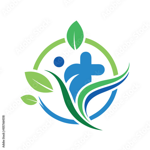 Hand drawn ozone therapy logo