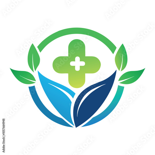 Hand drawn ozone therapy logo