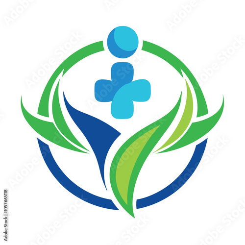Hand drawn ozone therapy logo