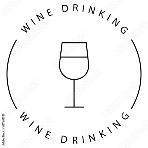 Alcohol Ban Wine Glass Icon Design