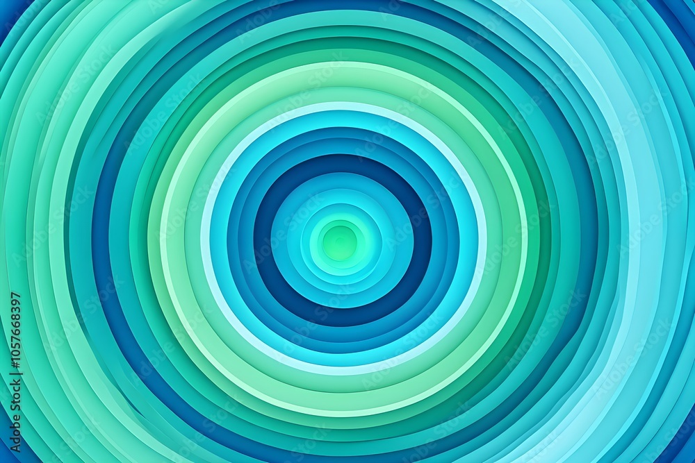 gentle loop of concentric circles softly expanding and contracting, each ring changing vibrant colors gentle loop of concentric circles softly expanding and contracting, each ring changing vibrant colors