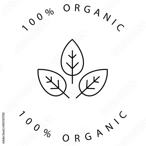 Green Natural Organic Leaf Vector Icon Design