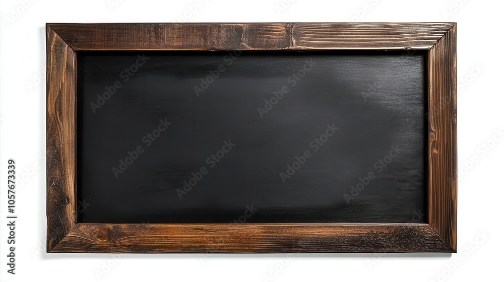 minimalistic blackboard framed in rustic wood, isolated against a clean white background, inviting creativity and ideas to be drawn upon its surface minimalistic blackboard framed in rustic wood, isolated against a clean white background, inviting creativity and ideas to be drawn upon its surface