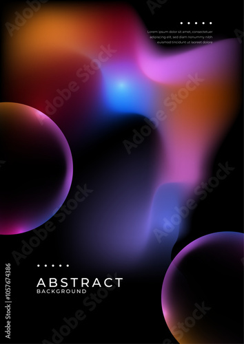 Colorful Abstract Gradient Background. Perfect for design projects or digital presentations requiring an energetic and modern aesthetic