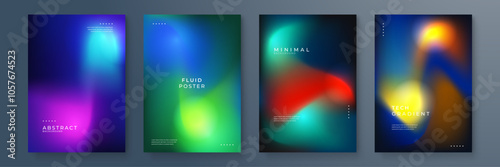 Elegant Abstract and Minimal Gradient Poster. Perfect for modern tech themes, minimalistic art, and creative backgrounds in digital projects