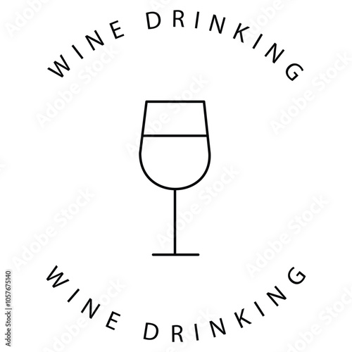 Alcohol-Free Wine Bottle Restriction Icon Design