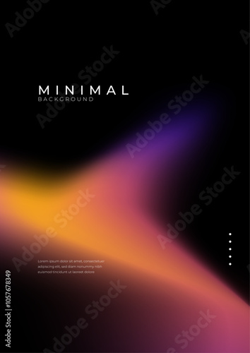 Vibrant Tech Gradient with Neon Light Waves. A vibrant gradient with neon colors blending smoothly on a dark background. Ideal for tech and design projects requiring a modern abstract look