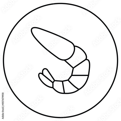 Sustainable Ocean Life Shellfish Vector Icon Design