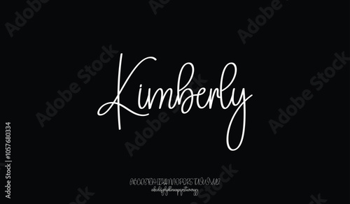 Hand drawn typeface. Handwritten script alphabet isolated on black background. Handmade alphabet for your designs logo, posters, invitations, cards, etc.
