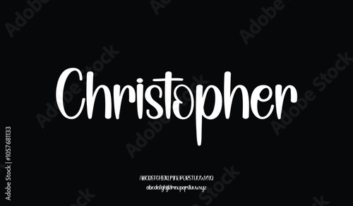 Hand drawn typeface. Handwritten script alphabet isolated on black background. Handmade alphabet for your designs logo, posters, invitations, cards, etc.
