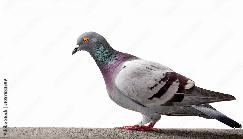 Obraz premium Pigeon with Glossy Feathers 