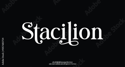 Luxury alphabet letters font. Typography elegant wedding classic lettering serif fonts decorative vintage retro. vector illustration
