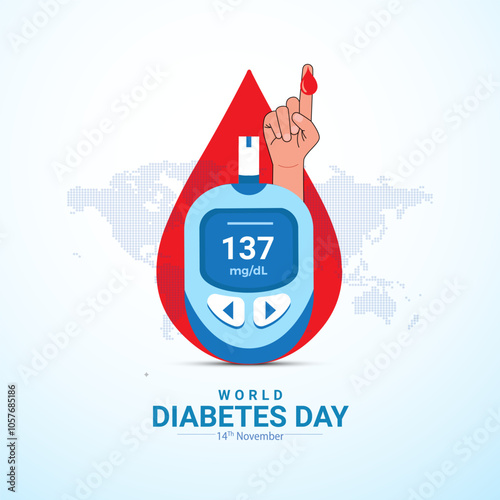 World Diabetes Day. November 14, vector logotype icon. abstract Vector illustration, World diabetic awareness day, World Diabetes Day, Diabetes Vector, Vector Illustration of World Diabetes Day, 
