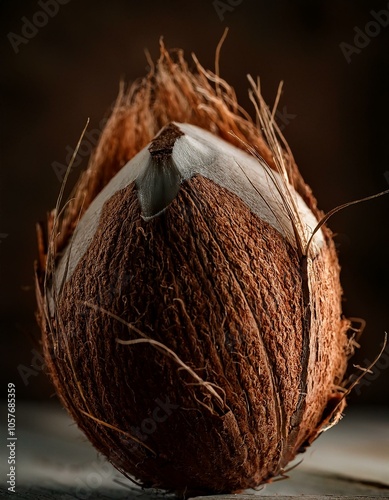 Close-up de un coco photo