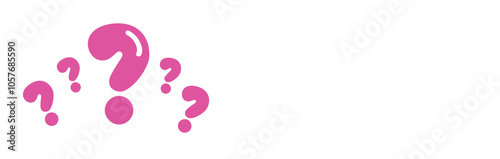 The concept of frequently asked questions. A flat vector illustration with question marks.