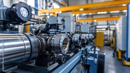 Industrial Machinery in a Modern Steel Facility