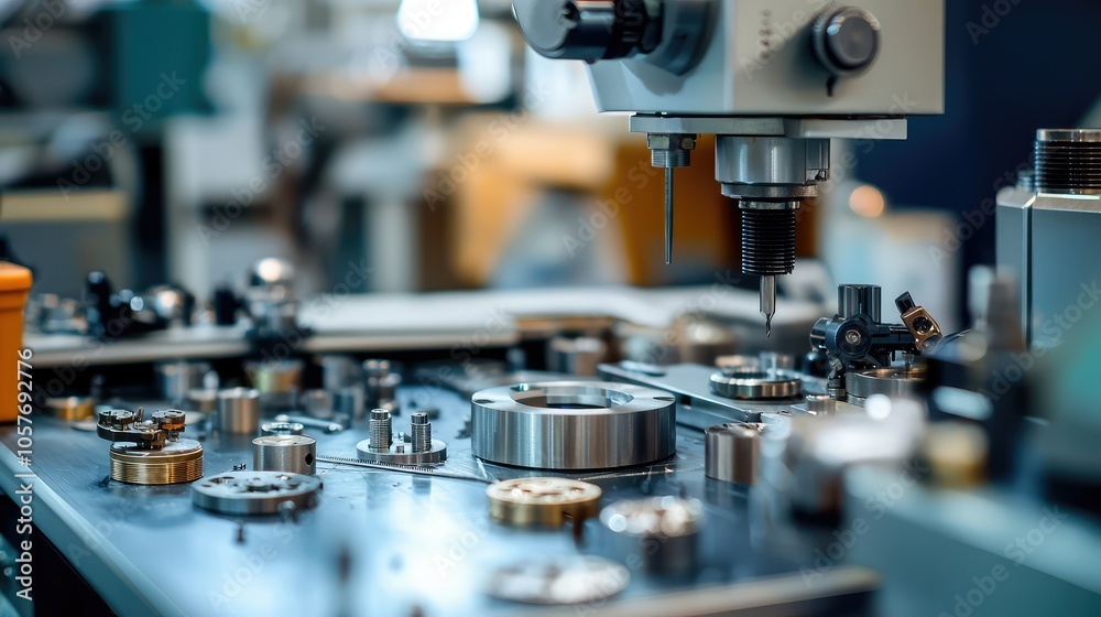 Precision Machinery in a Watchmaking Workshop