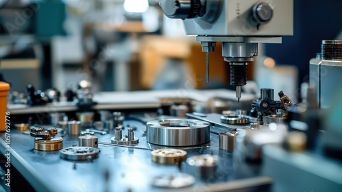 Precision Machinery in a Watchmaking Workshop