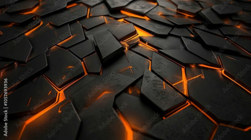 Obraz premium Unique generative design highlighting intricate patterns in metallic surfaces.