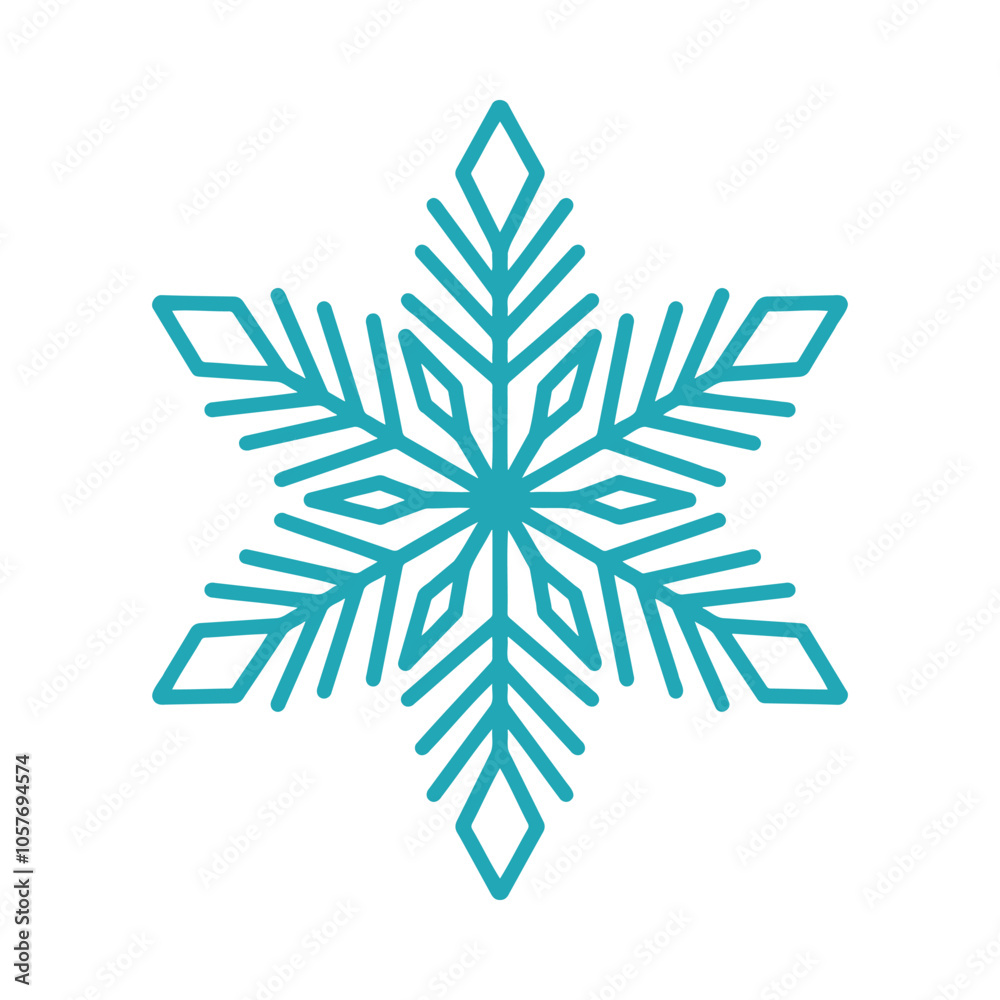 Beautiful snowflake, detailed hand drawn flat vector illustration. Graphic outline doodle drawing. Christmas and New Year symbol. Unique snowflake silhouette icon for frosty winter designs and decor Beautiful snowflake, detailed hand drawn flat vector illustration. Graphic outline doodle drawing. Christmas and New Year symbol. Unique snowflake silhouette icon for frosty winter designs and decor