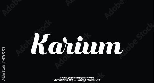 Modern Elegant Serif Alphabet Font for Fashion Brand
