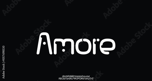 Creative font. Modern abstract digital tech font. Logo creative font, type, technology, movie, digital, music, movie. Fonts and illustration in vector format.
