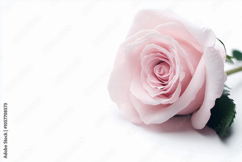 A single blooming rose, its bright petals glowing against a mellow pastel scene. A single blooming rose, its bright petals glowing against a mellow pastel scene.