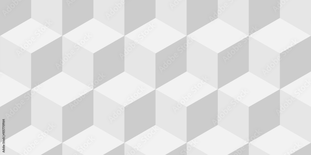 Vector Minimal cubes geometric tile and mosaic wall grid backdrop hexagon technology wallpaper background. white and gray block cube structure backdrop grid triangle texture vintage design. Vector Minimal cubes geometric tile and mosaic wall grid backdrop hexagon technology wallpaper background. white and gray block cube structure backdrop grid triangle texture vintage design.