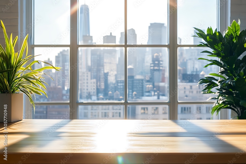 Modern Minimalistic Concrete Coworking Office room with Blank Walls, High Ceilings,and Mockup Frame Modern Minimalistic Concrete Coworking Office room with Blank Walls, High Ceilings,and Mockup Frame