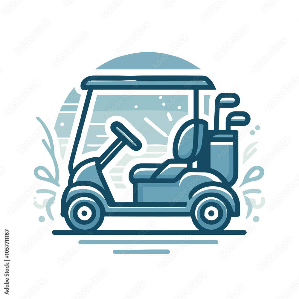 Golf cart icon, PNG for golf course equipment and outdoor sports Golf cart icon, PNG for golf course equipment and outdoor sports