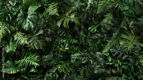 Dense Jungle Foliage for Tactical Background Use